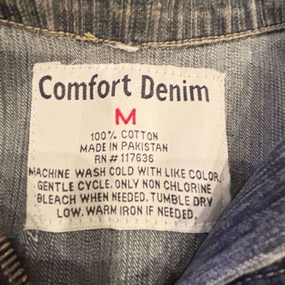 Comfort Denim women’s Distressed Jean Jacket Size M - Picture 4 of 15